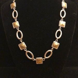 Retired Premier Design Gold and silver necklace